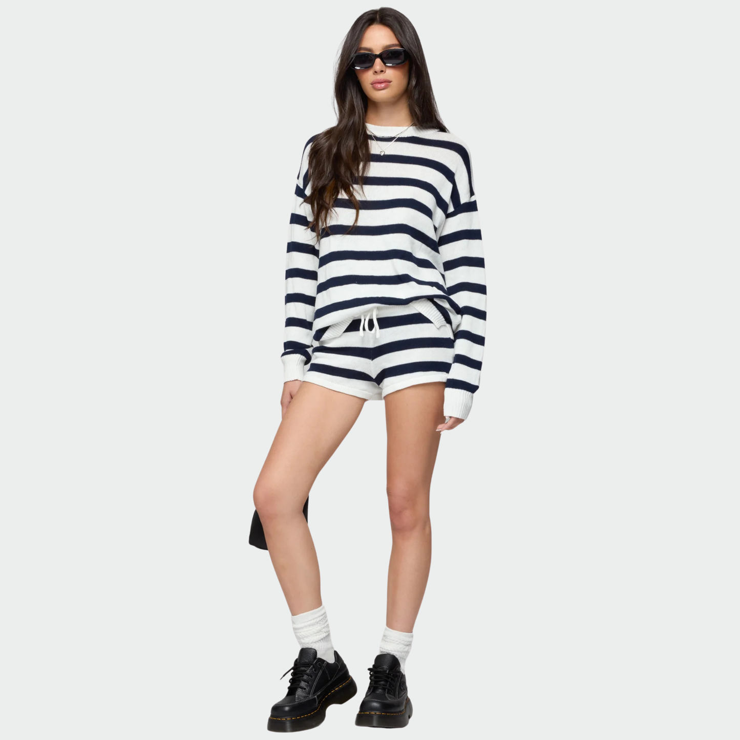 Striped Knit Lounge Set